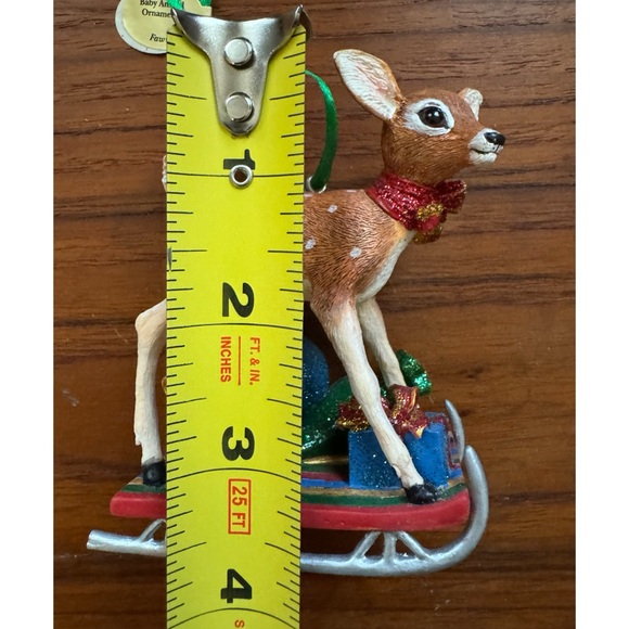 The Danbury Mint Baby Animal Collection Fawn Deer Christmas Ornament - Picture 10 of 10